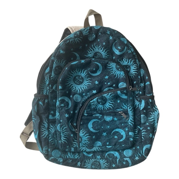 Rising International Handbags - Rising International Celestial Sun Moon Backpack Boho Y2K